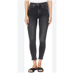 Free People Jeans Women's 24 Black Raw Hem Jeggings We The Free High Rise